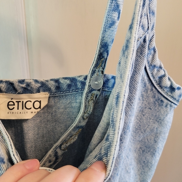 Etica Rue Denim Utility Midi Dress - Picture 6 of 9